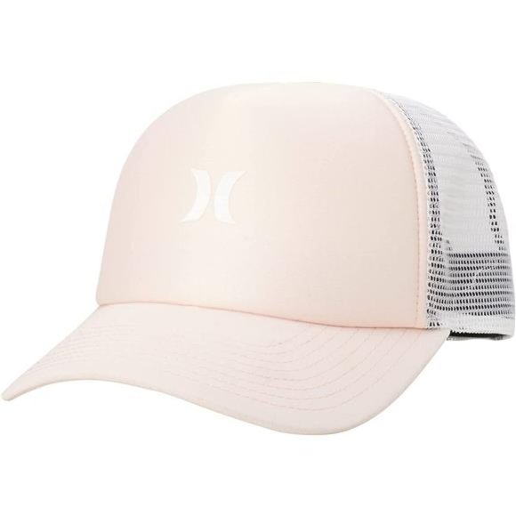WOMEN'S Curved Baseball Cap with Snap Back Closure Rust Pink/Black